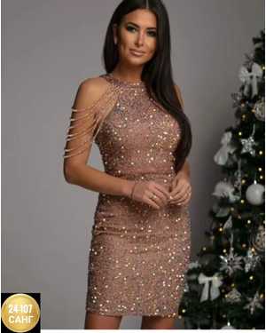 ПЛАТЬЕ В РАЗМЕР ТКАНЬ ПАЙЕТКА НА БАРХАТ