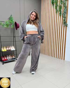 ЖЕНСКИЙ КОСТЮМ ДВОЙКА ТКАНЬ ВЕЛЮР