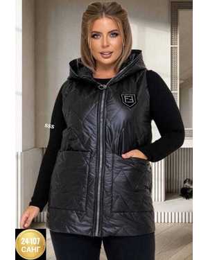 ЖИЛЕТКА ТКАНЬ ПЛАЩЕВКА С ПОДКЛАДКОЙ, НАПОЛНИТЕЛЬ СИНТЕПОН