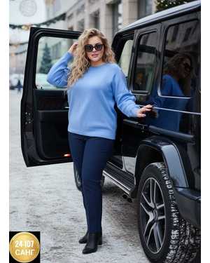 СВИТЕР ТКАНЬ КАШЕМИР ВЯЗАНЫЙ