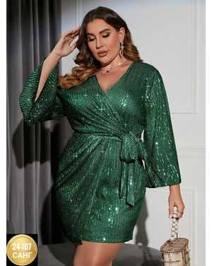 ПЛАТЬЕ ТКАНЬ БЛЕСТЯЩАЯ ТКАНЬ С ПАЙЕТКАМИ, МЯГКАЯ ПОДКЛАДКА