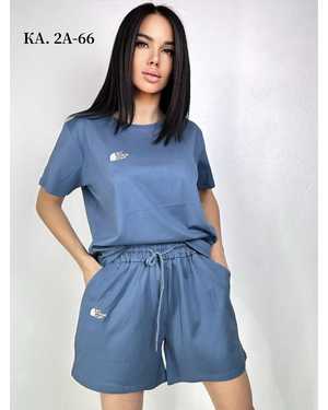 ЖЕНСКИЙ КОСТЮМ ДВОЙКА ТКАНЬ ХЛОПОК