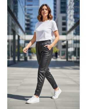 ШТАНЫ ТКАНЬ КОЖА