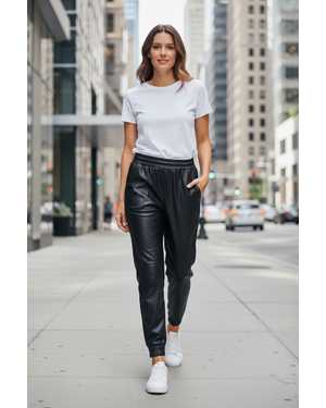 ШТАНЫ ТКАНЬ КОЖА