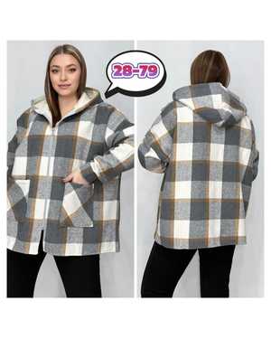 КОФТА В РАЗМЕР ТКАНЬ С МЕХОМ