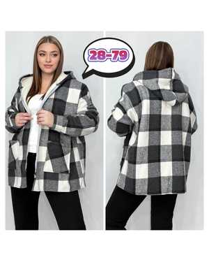 КОФТА В РАЗМЕР ТКАНЬ С МЕХОМ