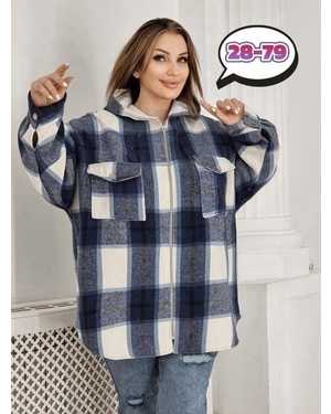 КОФТА В РАЗМЕР ТКАНЬ ДРАП - МЕХ