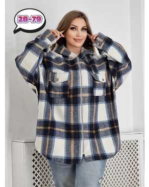 КОФТА В РАЗМЕР ТКАНЬ ДРАП - МЕХ