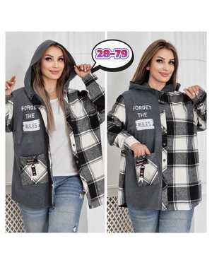 КОФТА В РАЗМЕР ТКАНЬ ДРАП И ФЛИС