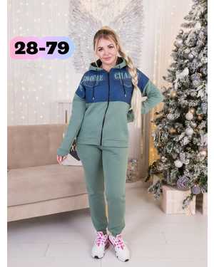 ЖЕНСКИЙ КОСТЮМ ТКАНЬ ХЛОПОК НА ФЛИТ