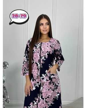 ХАЛАТ В РАЗМЕР ТКАНЬ ТРИКОТАЖ С НАЧЁСОМ