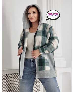 КОФТА В РАЗМЕР ТКАНЬ ДРАП И ФЛИС