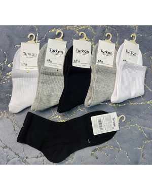 ДЕТСКИЕ СПОРТИВНЫЕ НОСКИ 10 ПАР СОСТАВ: ХЛОПОК 90%, ПОЛИАМИД 8%, ЛАЙКРА 2%