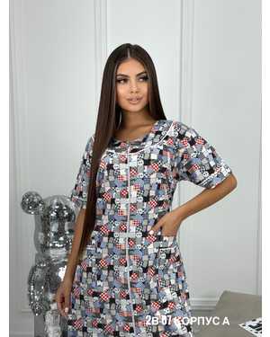 ХАЛАТ В РАЗМЕР ТКАНЬ ХЛОПОК