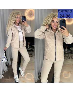 ЖЕНСКИЙ КОСТЮМ ДВОЙКА ТКАНЬ ФЛИС ТЁПЛИ + СИНТЕПОН