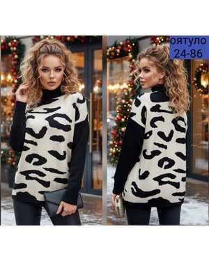 СВИТЕР ТКАНЬ ТЁПЛЫЙ ВЯЗКА