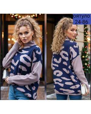 СВИТЕР ТКАНЬ ТЁПЛЫЙ ВЯЗКА