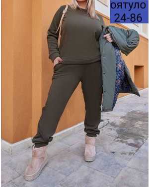 ТРОЙКА ТКАНЬ СИНТЕПОН С ПОДКЛАДКОЙ, КОСТЮМ ФЛИС С НАЧЁСОМ