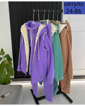 ЖЕНСКИЙ КОСТЮМ ТРОЙКА ТКАНЬ ФЛИС