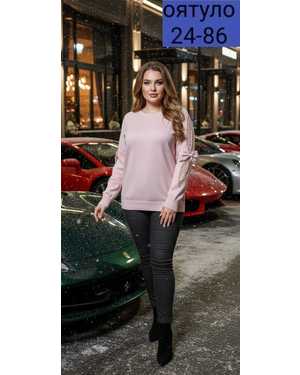 СВИТЕР ТКАНЬ КАШЕМИР ВЯЗАНЫЙ