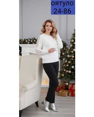 СВИТЕР ТКАНЬ КАШЕМИР ВЯЗАНЫЙ