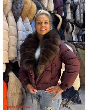 БОМБЕР ТКАНЬ НАТУР МЕХ ПЕСЦА