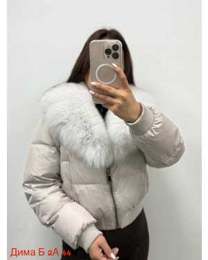 БОМБЕР ТКАНЬ НАТУР МЕХ ПЕСЦА