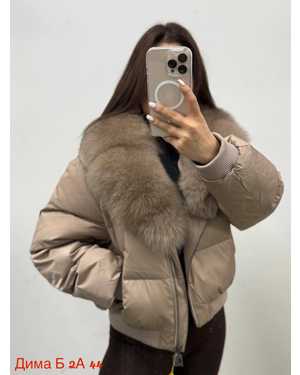 БОМБЕР ТКАНЬ НАТУР МЕХ ПЕСЦА