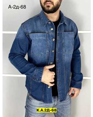 РУБАШКА В РАЗМЕР ТКАНЬ ДЖИНС