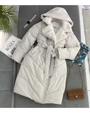 КУРТКА ТКАНЬ ПУХОВИК, МЕХОВАЯ, БАРАШКА ТЕДДИ