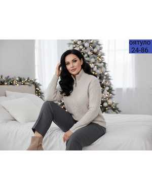 СВИТЕР ТКАНЬ ВЯЗАНЫЙ КАШМИР