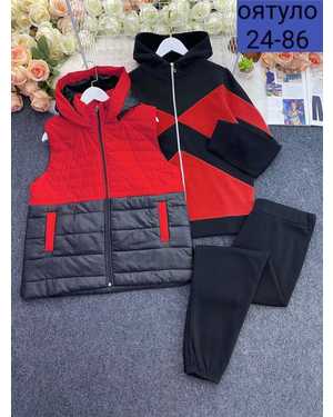 ТРОЙКА ТКАНЬ ТРЕХНИТКА НА ФЛИСЕ