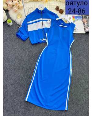 ЖЕНСКИЙ КОСТЮМ ДВОЙКА ТКАНЬ ДВУНИТКА