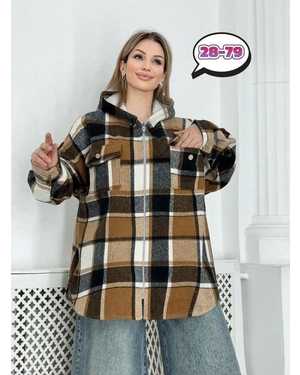 КОФТА В РАЗМЕР ТКАНЬ ДРАП - МЕХ