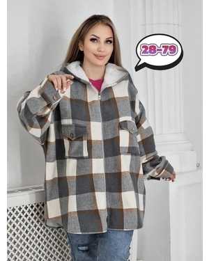 КОФТА В РАЗМЕР ТКАНЬ ДРАП - МЕХ