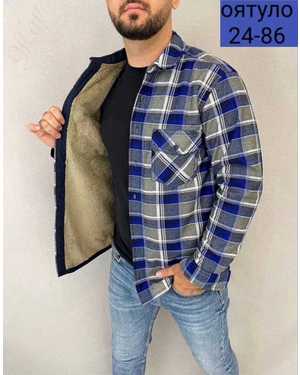 РУБАШКА ТКАНЬ КЛЕТИЧНЫЙ ХБ + МЕХ