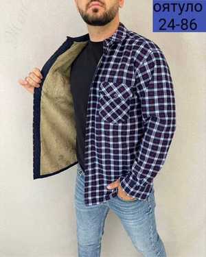 РУБАШКА ТКАНЬ КЛЕТИЧНЫЙ ХБ + МЕХ