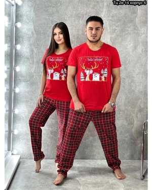 ПИЖАМА В РАЗМЕР ТКАНЬ ХЛОПОК