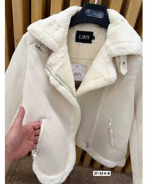 ДУБЛЁНКА ТКАНЬ ЗАМШ С МЕХОМ