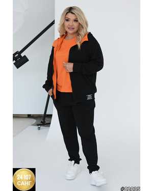 ЖЕНСКИЙ КОСТЮМ ТРОЙКА ТКАНЬ ФЛИС С НАЧЕСОМ