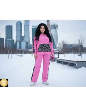 ЖЕНСКИЙ КОСТЮМ ДВОЙКА ТКАНЬ ФЛИС С НАЧЁСОМ