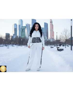 ЖЕНСКИЙ КОСТЮМ ДВОЙКА ТКАНЬ ФЛИС С НАЧЁСОМ