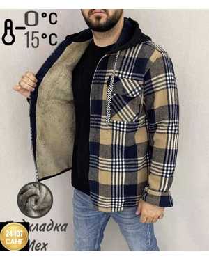 ВЕТРОВКА ТКАНЬ ФЛАНЕЛЬ С МЕХОМ