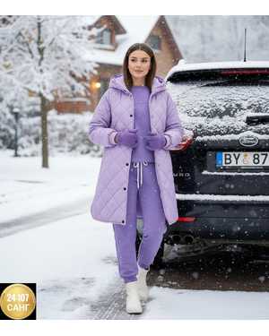 ЖЕНСКИЙ КОСТЮМ ТРОЙКА ТКАНЬ ФЛИС С НАЧЁСОМ