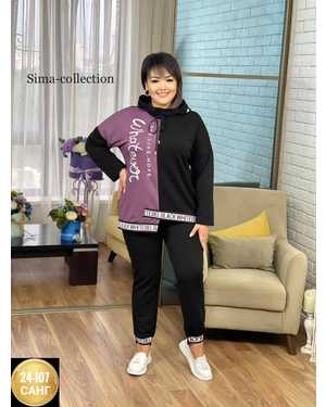 ЖЕНСКИЙ КОСТЮМ ДВОЙКА ТКАНЬ ТРИКОТАЖ