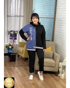 ЖЕНСКИЙ КОСТЮМ ДВОЙКА ТКАНЬ ТРИКОТАЖ