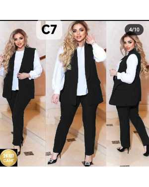 ЖЕНСКИЙ КОСТЮМ ТРОЙКА ТКАНЬ БАРБИ