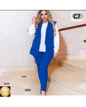 ЖЕНСКИЙ КОСТЮМ ТРОЙКА ТКАНЬ БАРБИ