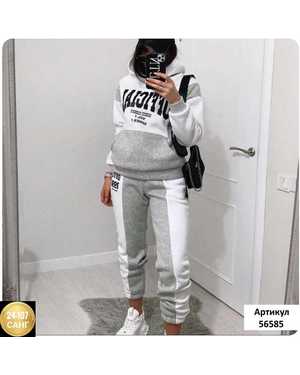 ЖЕНСКИЙ КОСТЮМ ДВОЙКА ТКАНЬ ФЛИС С НАЧЁСОМ