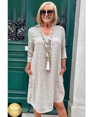 ПЛАТЬЕ ТКАНЬ ЛЁН ХБ